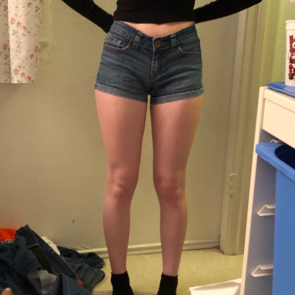 Dark Wash Denim Shorts